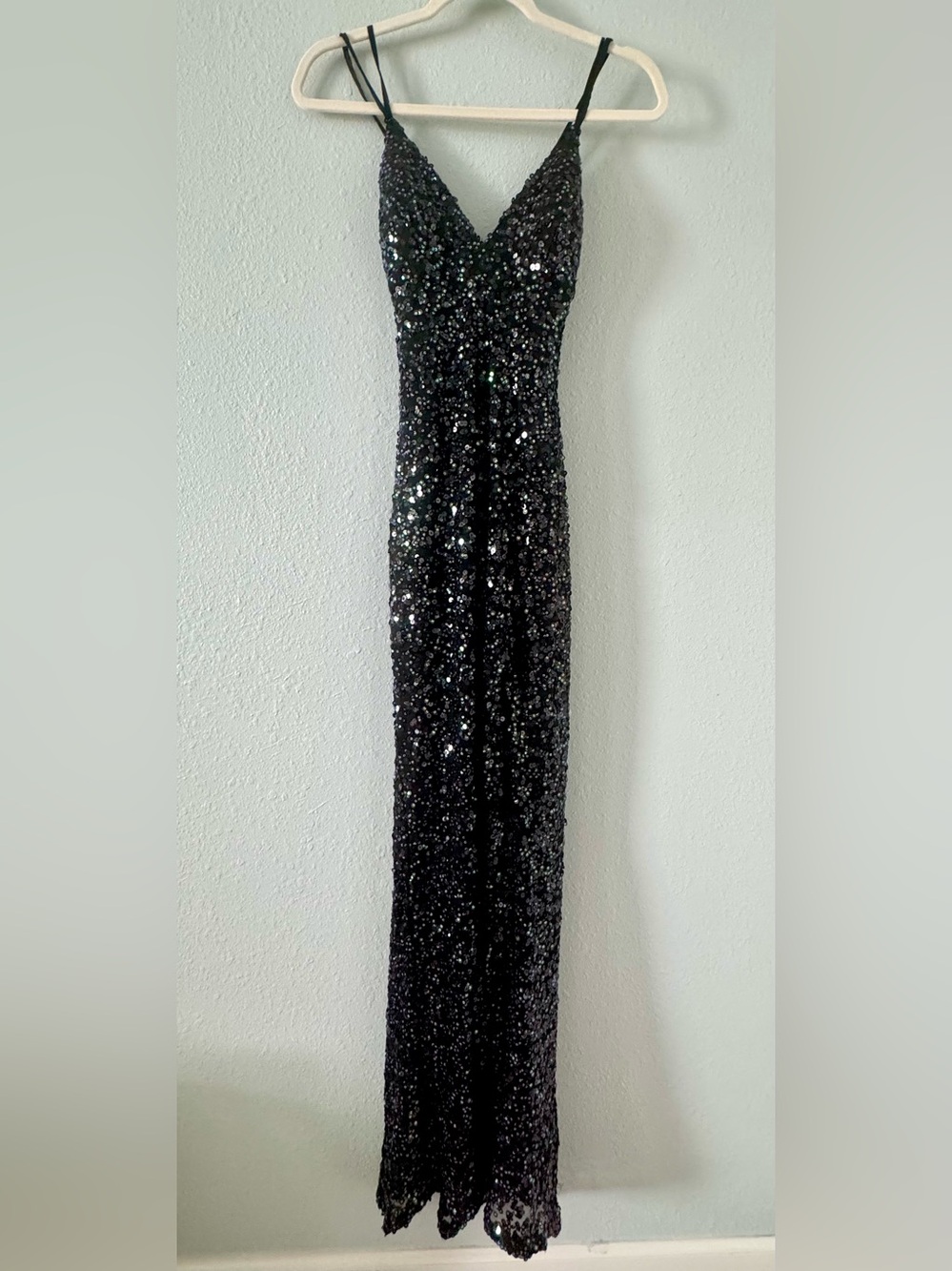 Kohl's Black Sequin Maxi Dress